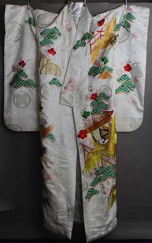 Kimono traditionnel de mariage - Japon, 20e s., brocart de s...