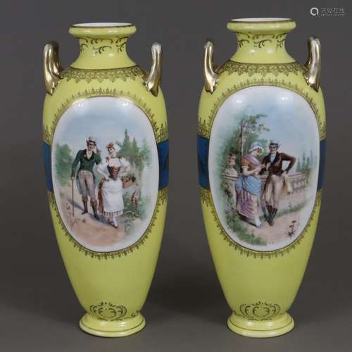 Paire de vases à deux anses - Oscar & Edgar Gutherz, Royal A...