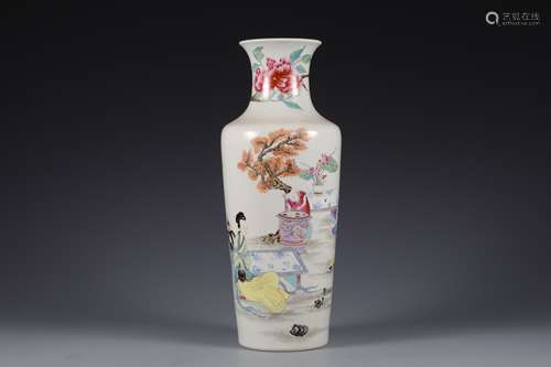 Baton jar of pastel character story in Qing Dynasty