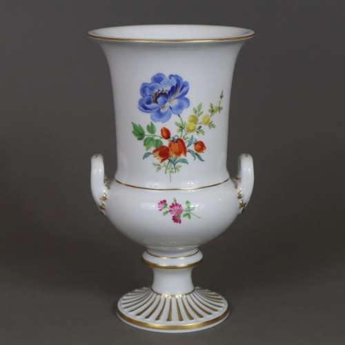 Vase avec anses - Meissen, 20e siècle, porcelaine, peinture ...