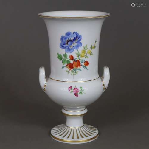 Vase avec anses - Meissen, 20e siècle, porcelaine, peinture ...