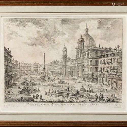 Giovanni Battista PIRANESI (1720-1778) Veduta di Piazza Navo...