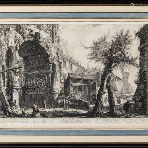 Giovanni Battista PIRANESI (1720-1778) Veduta dell'Arco di T...