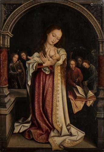 Attribué à Pieter I CLAEISSINS (vers 1500 - 1576) Vierge à l...