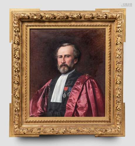 Auguste RAYNAUD (Lyon 1854 Paris 1937) Portrait de magistrat...