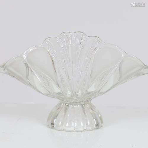 Coupe en verre Epoque XXème siècle Dimensions: H: 20; L: 33 ...