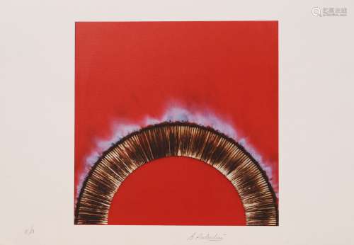 Bernard Aubertin (1934-2015) Lithographie polychrome. Signée...