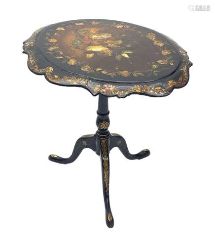 Mid 19th Century Papier-mâché occasional table