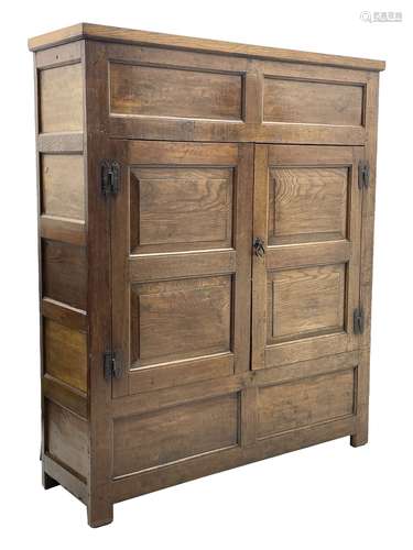 18th century and later oak livery cupboard