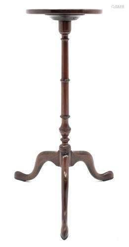 George III mahogany tripod candle stand or wine table