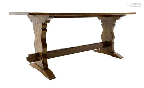 ‘Gnomeman’ oak dining table