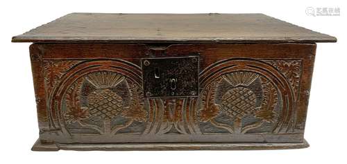 18th century oak bible box