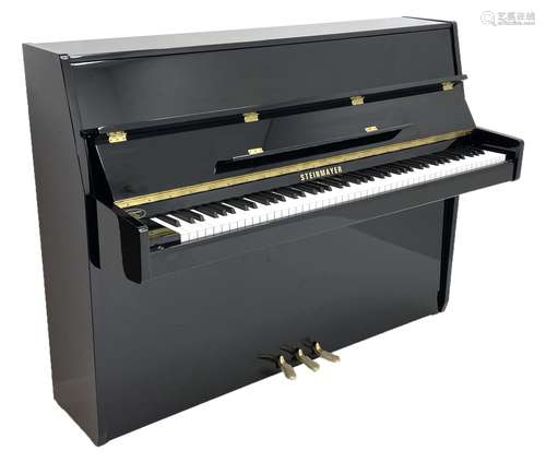 Steinmayer upright piano in ebonised case