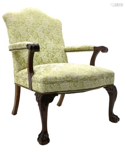 Gainsborough style open armchair