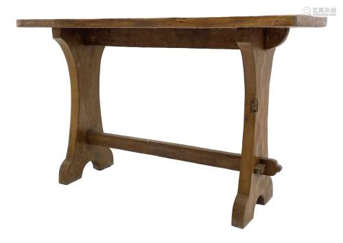 ‘Gnomeman’ adzed oak side table