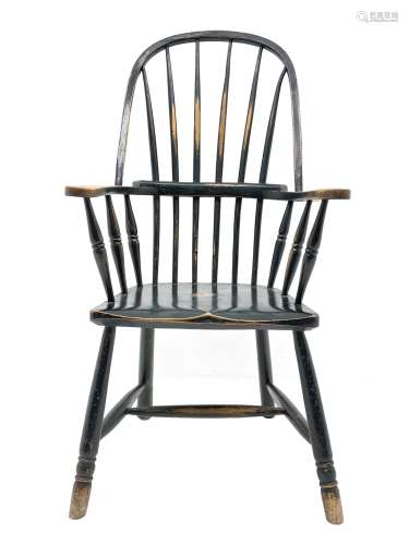 19th century ash and beech Windsor chair