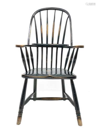 19th century ash and beech Windsor chair