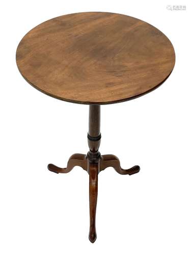 George III mahogany tripod table