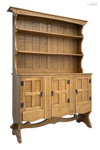 ‘Gnomeman’ adzed oak dresser