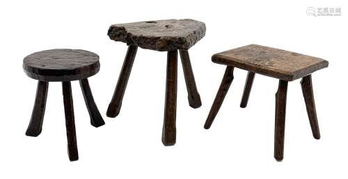 Collection of three mid 20th century stools by Jack Grimble ...