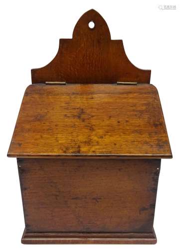 George III oak candle box