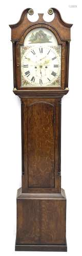 Early 19th century oak longcase clock