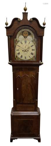 19th century mahogany longcase clock