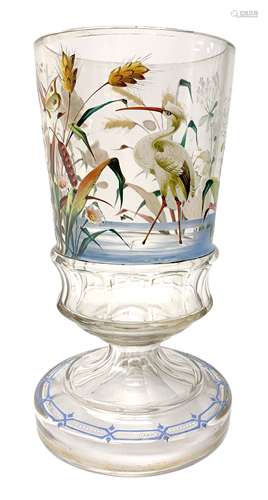 Late 19th century Aesthetic Movement glass vase