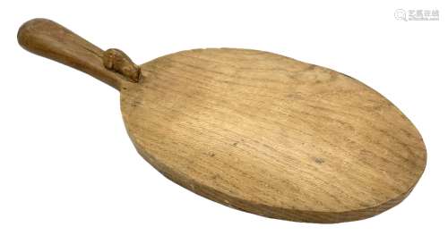 'Mouseman' oak cheeseboard