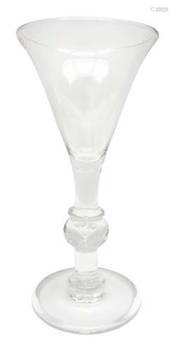 Large 18th century style drinking glass