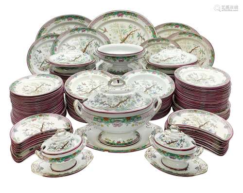 Extensive Victorian Powell and Bishop dinner service
