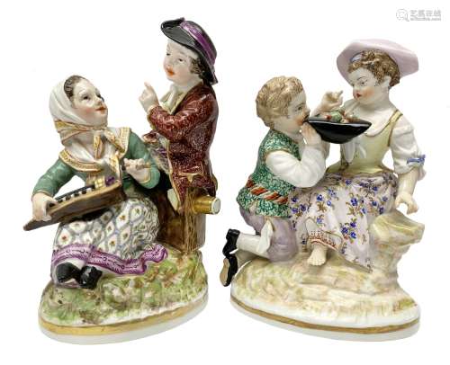 Two late 18th/early 19th century Berlin porcelain figure gro...