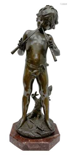 After Auguste Moreau (French 1834-1917): large bronze figure...