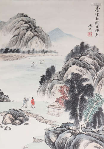 RU GANG, CHINESE LANDSCAPE PAINTING