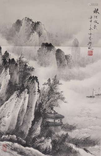 QI LIU, CHINESE LANDSCAPE PAINTING