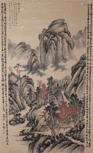 CHINESE MOUNTAIN LANDSCAPE PAINTING