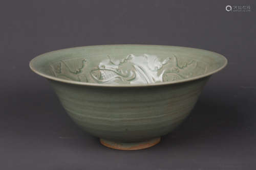 YAOZHOU KILN FLORAL BOWL