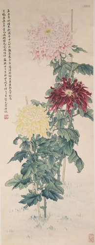 ZHONG ZHIFU, CHINESE FLOWER PAINTING