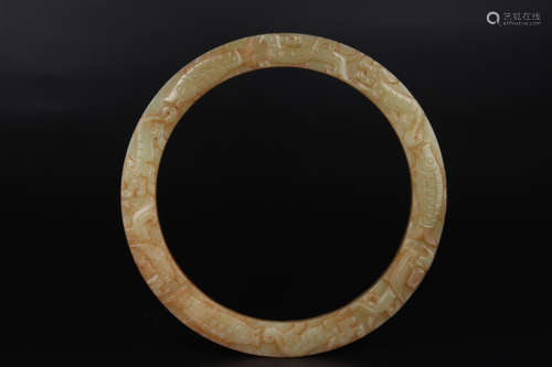 BROWNISH JADE BANGLE