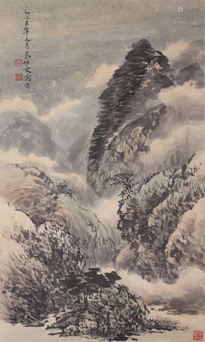 QIN ZHONGWEN, CHINESE LANDSCAPE PAINTING