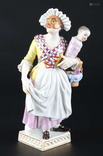 Meissen Gnaga aus der Commedia dell'Arte, porcelain figure,