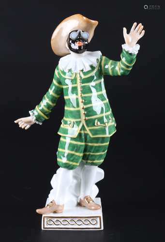 Meissen Tartaglia aus der Commedia dell'Arte, porcelain figu...