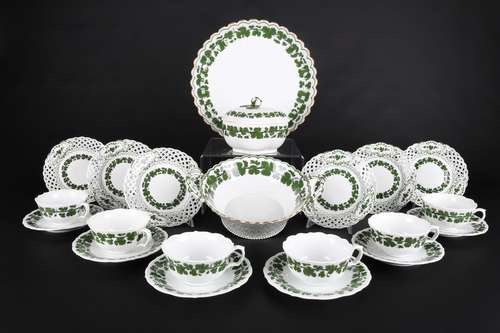 Meissen Weinlaub Teeset, tea set,