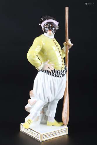 Meissen Gondoliere aus der Commedia dell'Arte, porcelain fig...