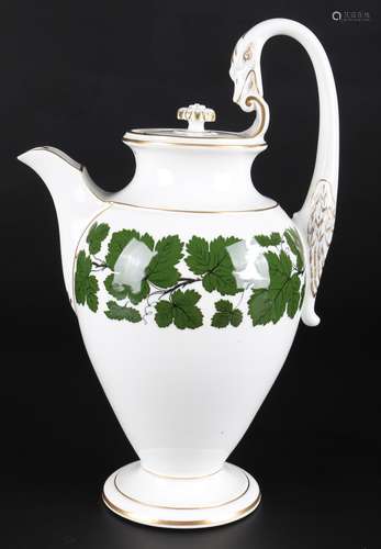 Meissen Weinlaub Schwanenhals - Kaffeekanne, coffee pot,