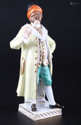 Meissen Cortesan aus der Commedia dell'Arte, porcelain figur...