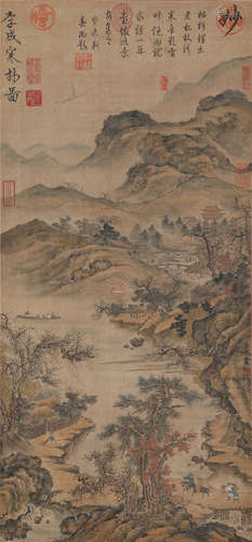 China Li Cheng- HanLin Tu Hanging Scroll