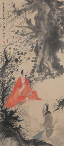 China Fu Baoshi- figure hanging scroll