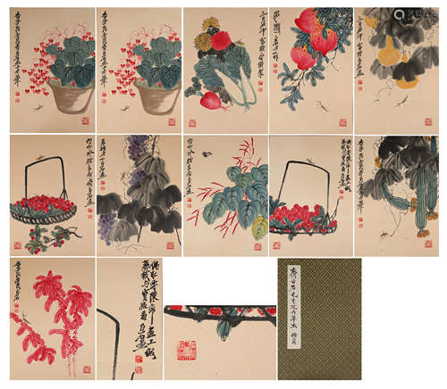 China Qi Baishi- Flower and Grass painting book