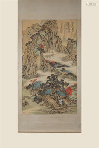 China Zhang Daqian－ Landscape Hanging Scroll